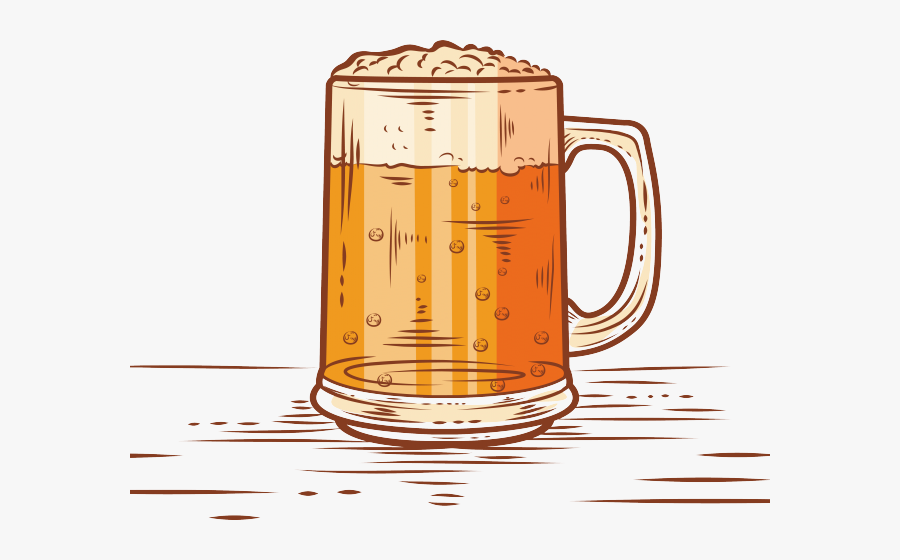 Transparent Beer Cup Clipart - Beer Mugs Drawing Png, Transparent Clipart