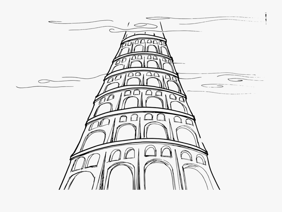 Is The Blockchain Amp Cryptocurrency The New Tower - Tower Of Babel Drawing, Transparent Clipart