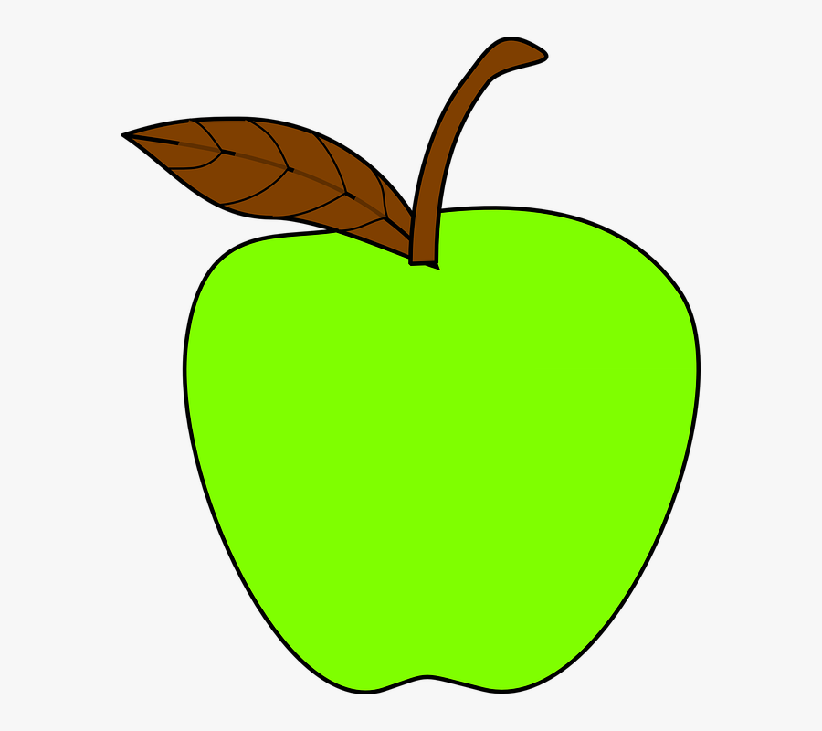 Apple, Green, Food, Fruit, Leaf, Fresh, Transparent Clipart