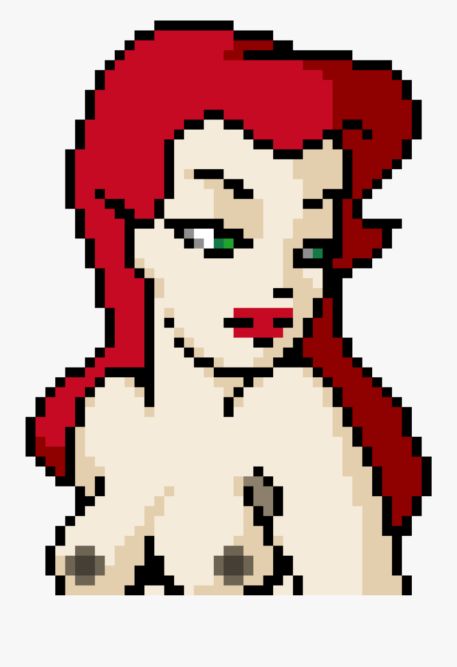 Poison Ivy Pixel Art, Transparent Clipart