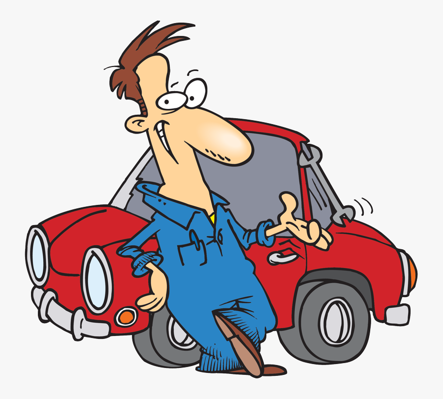 Clip Art Car Repair Cartoon - Car Mechanic Clipart, Transparent Clipart