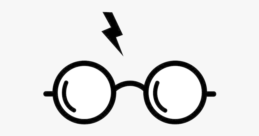 Harry Potter Glasses Graphics Design Dxf Eps Cdr Ai - Harry Potter Transparent Background, Transparent Clipart