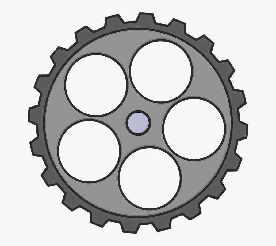 Gear, Grey, Mechanics, Industry, Drive - Vector Graphics, Transparent Clipart
