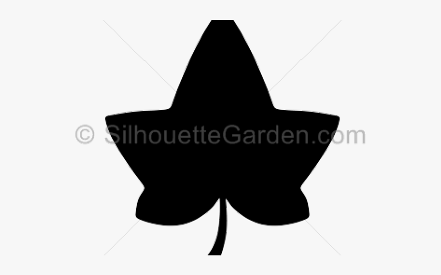 Ivy Clipart Svg - Ivy Leaf Black And White, Transparent Clipart