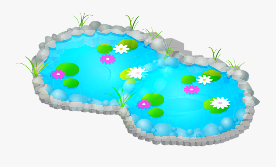 Pond, Waterfall, Lake, Nature, Landscape, Garden - Inflatable, Transparent Clipart