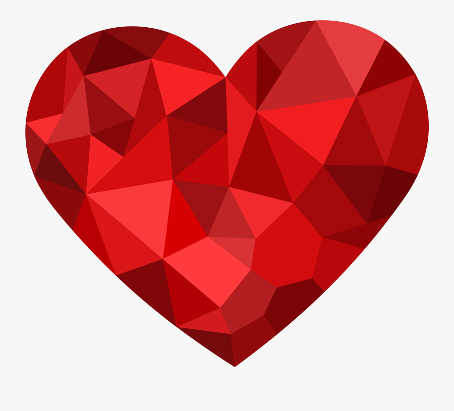 Red Mosaic Heart Png Clipart Best Web Clipart - Heart, Transparent Clipart