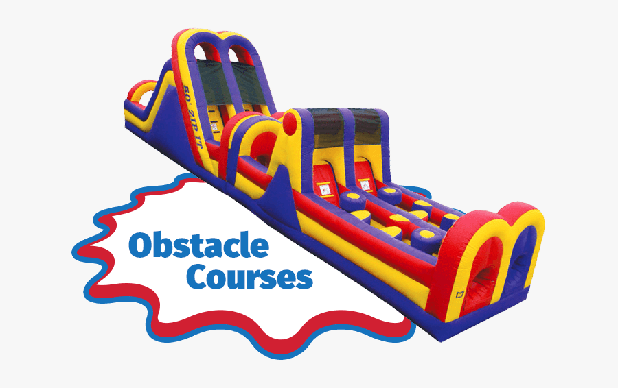 Bounce House Rental - Obstacle Course Clip Art, Transparent Clipart