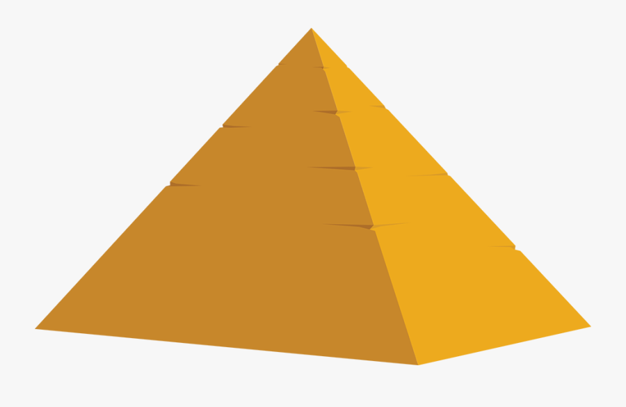 Egyptian Pyramids Great Pyramid Of Giza Clip Art Portable - Yellow Triangle No Background, Transparent Clipart