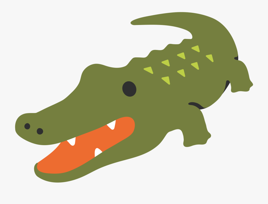 Transparent Alligator Clipart - Crocodile Emoji, Transparent Clipart