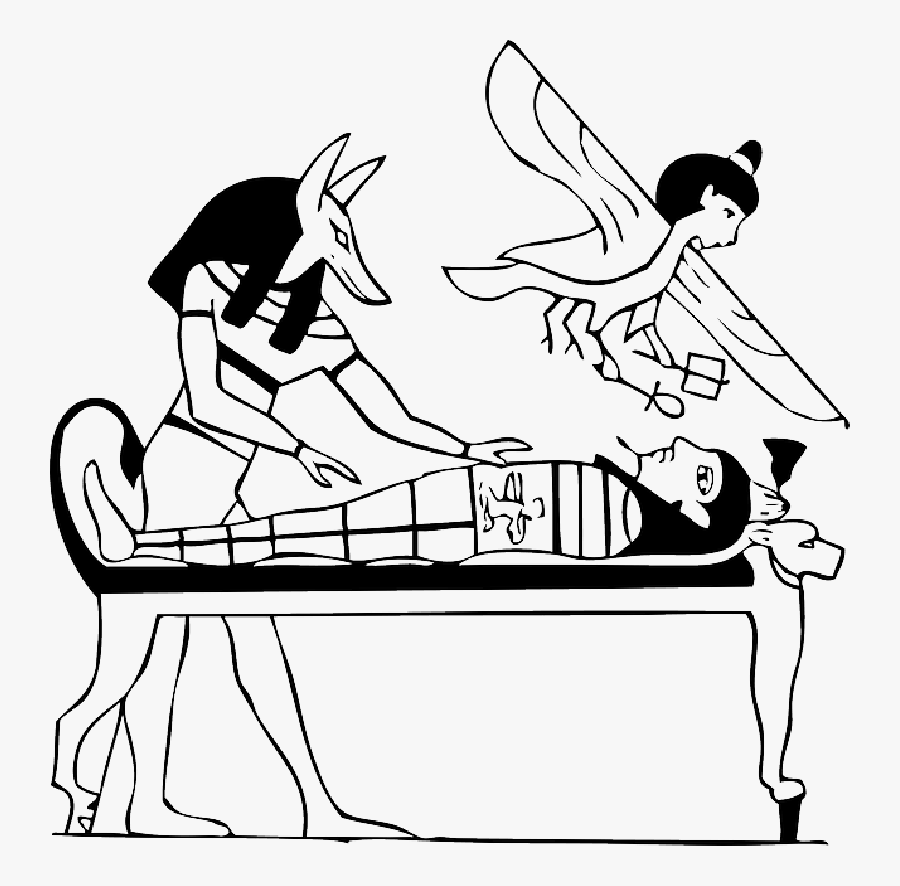 Body And Soul Clip Art , Png Download - Mummification Black And White, Transparent Clipart