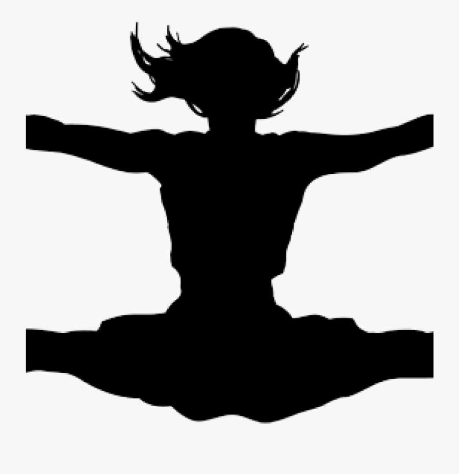 Cheerleader Clipart Cheerleading Pyramid For Free Download - Cheerleader Toe Touch Silhouette, Transparent Clipart