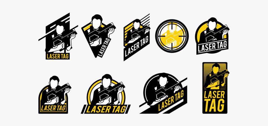 Laser Tag Vektor Etiketten - Laser Tag Vector, Transparent Clipart