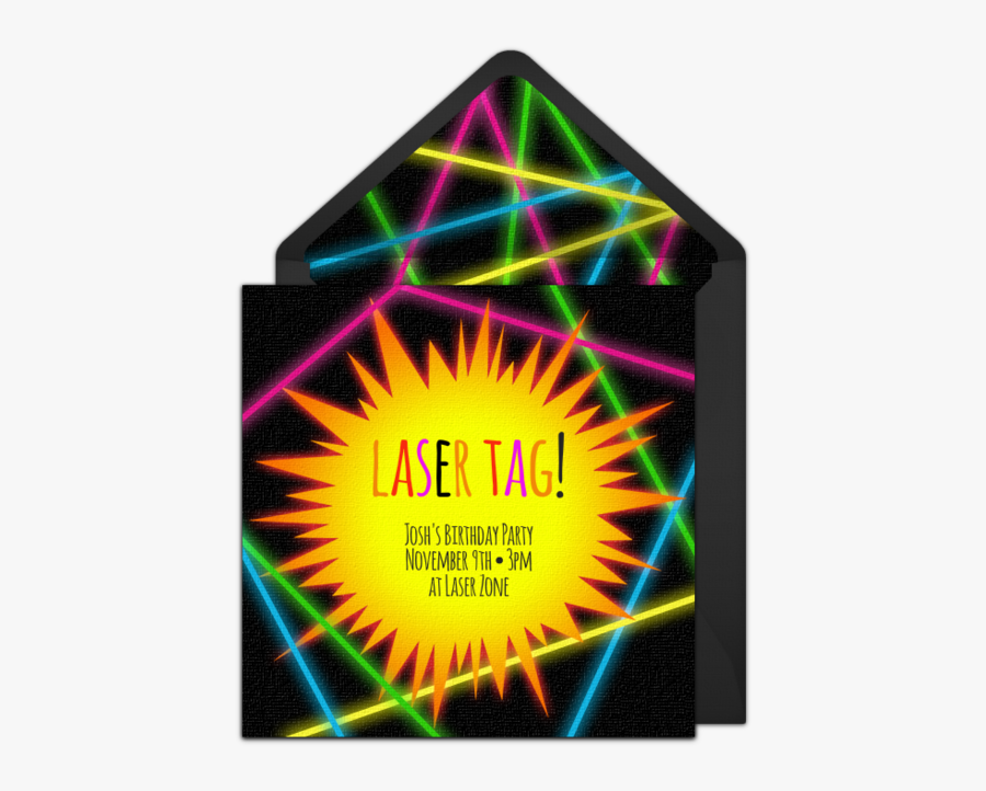 Laser Tag Invitations, Transparent Clipart