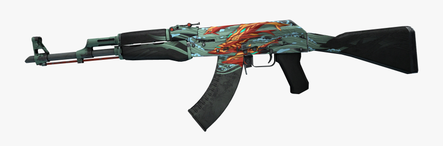 Global Offensive Ak 47 M4 Carbine Firearm Weapon - Ak Fire Serpent Png, Transparent Clipart