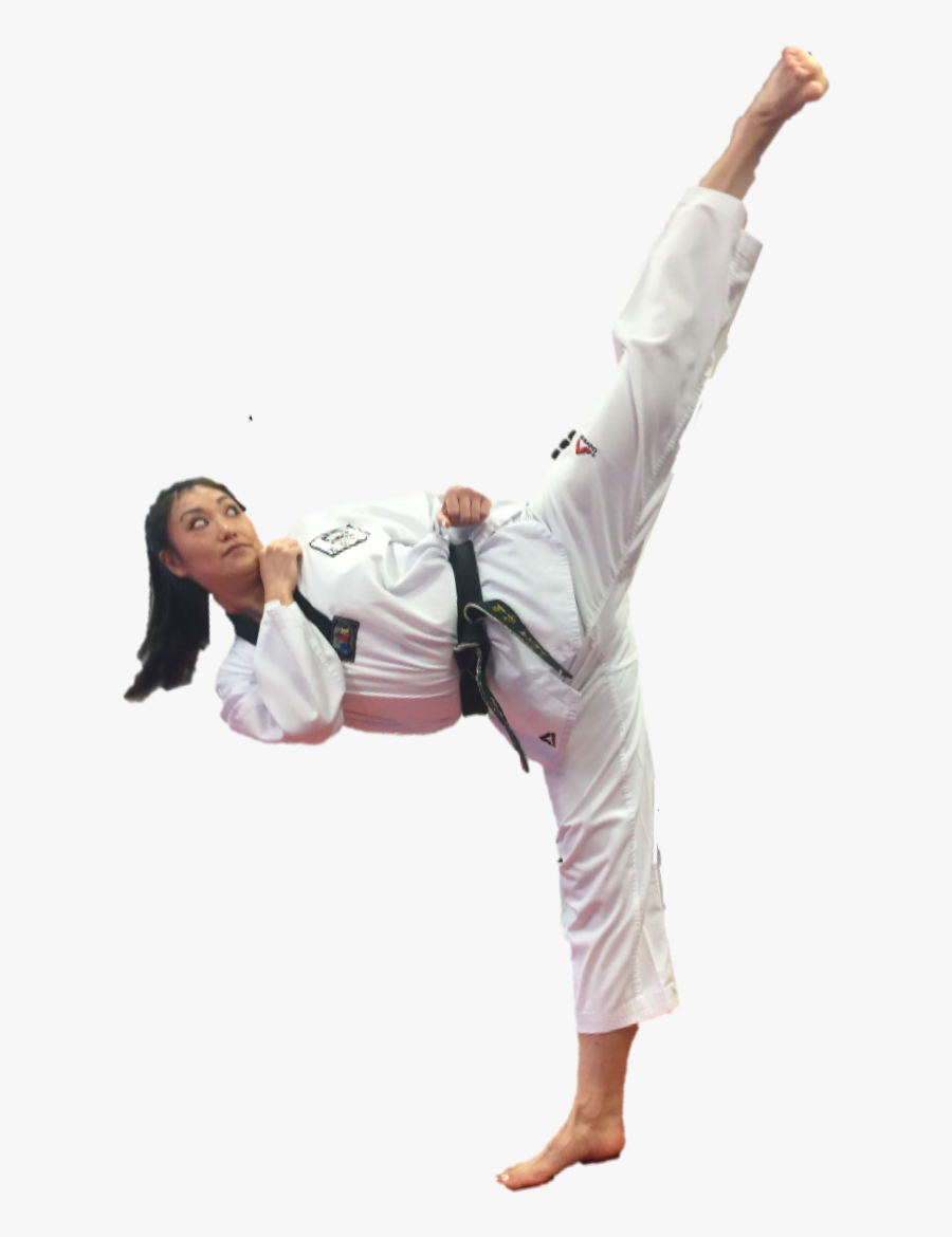Cut Kick In Taekwondo, Transparent Clipart