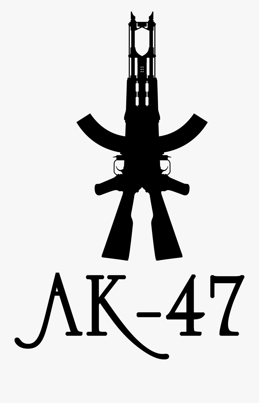 Ak-47 Tattoo Firearm Silhouette Honda - Ak 47 Tattoo Hd, Transparent Clipart