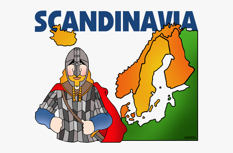 Scandinavia Map - Philip Martin Clipart Viking, Transparent Clipart