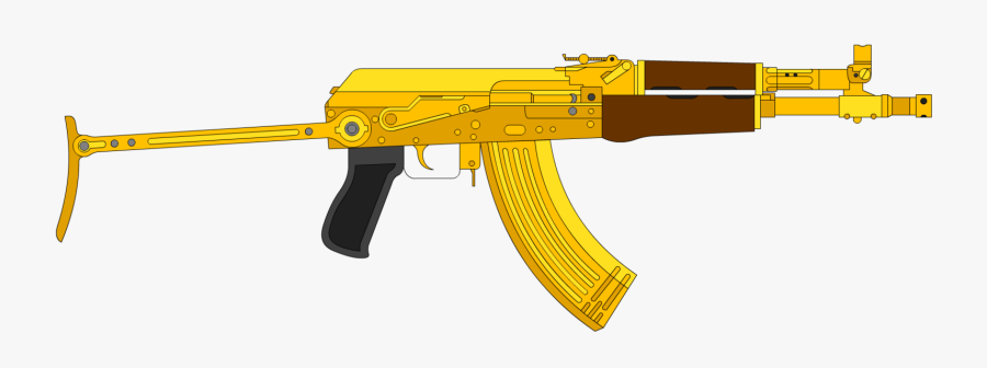 Gold Ak 47 Png - Ak 47 Png , Free Transparent Clipart ... (900 x 336 Pixel)