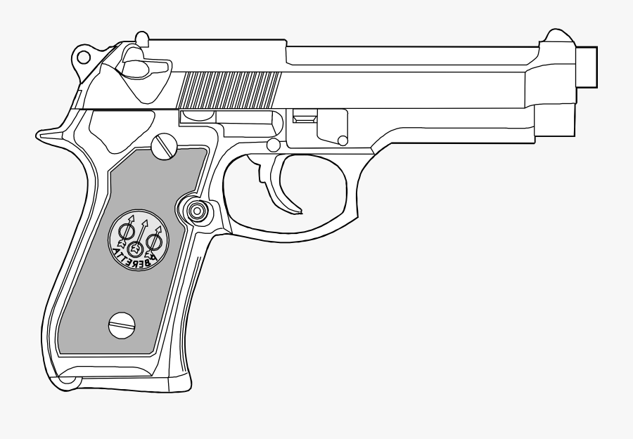 Pistol Clipart Glock - 9mm Pistols Clipart, Transparent Clipart