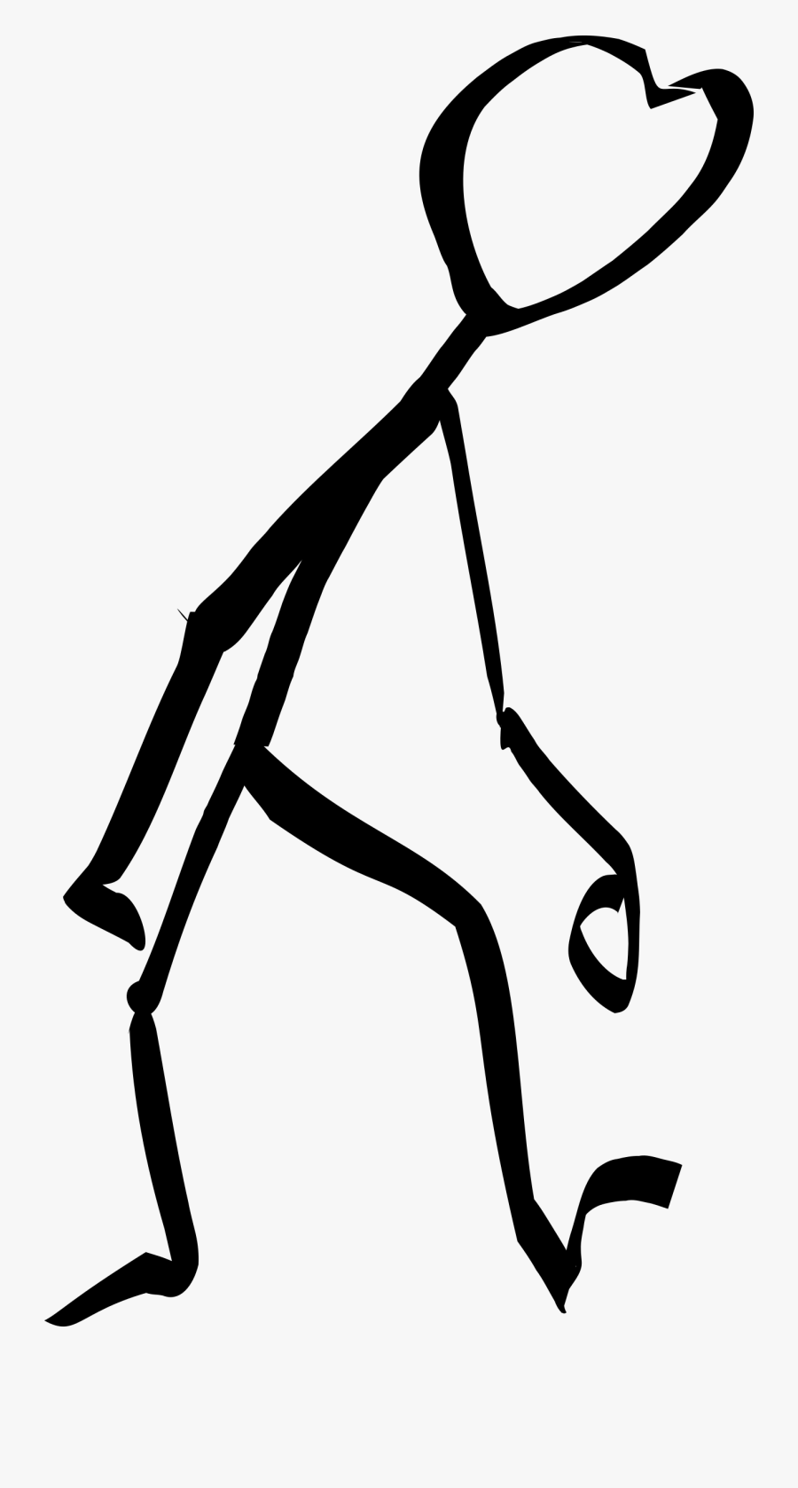 Stickman Tired, Transparent Clipart