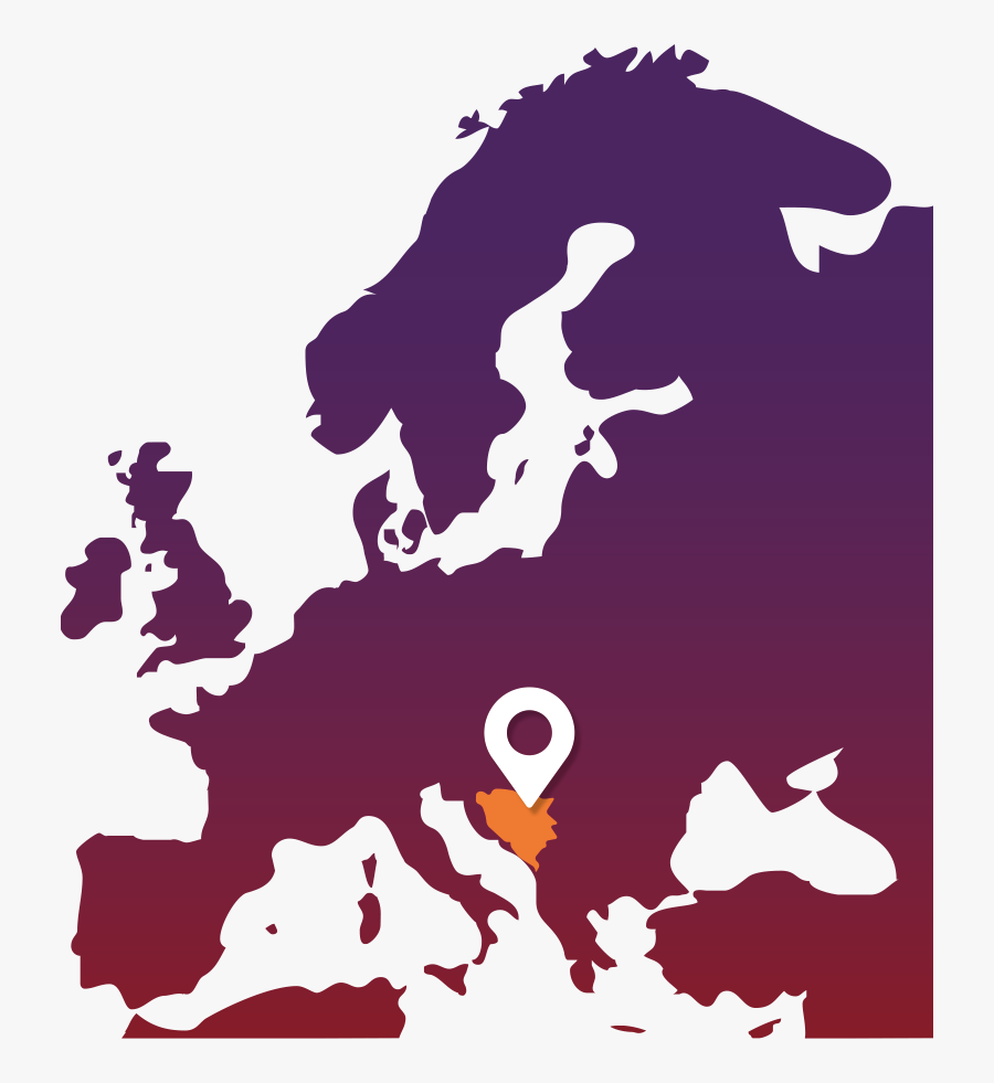 Europe Map Grey, Transparent Clipart