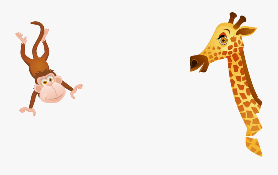 Jungle Animals Frame Png, Transparent Clipart