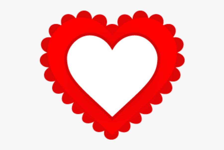 Empty Heart Clip Art Empty Heart 256 Image - Heart Border, Transparent Clipart