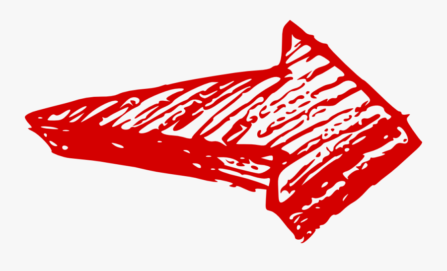 Heavy Red Arrow Right - Drawn Arrow Transparent Background, Transparent Clipart