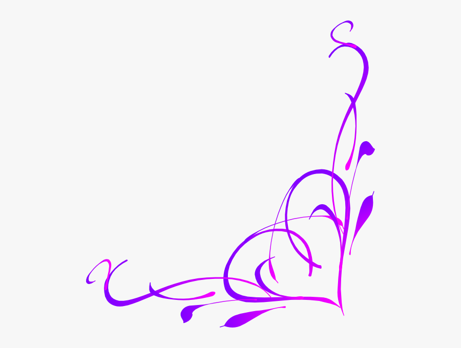 Pink Corner Design Png, Transparent Clipart