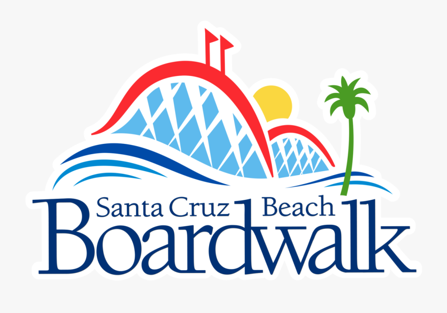 Santa Cruz Beach Logo, Transparent Clipart