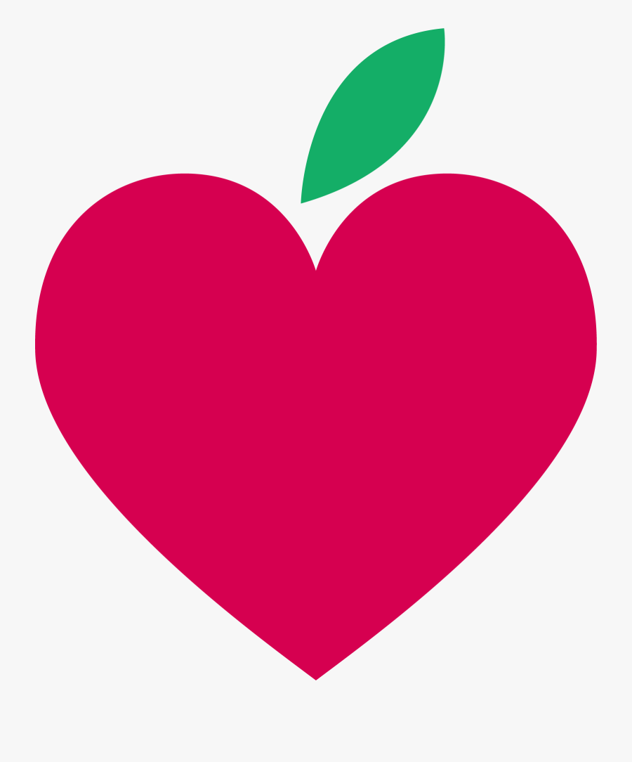 Apple Hearts 1598*1855 Transprent Png Free Download - Transparent Apple Heart, Transparent Clipart