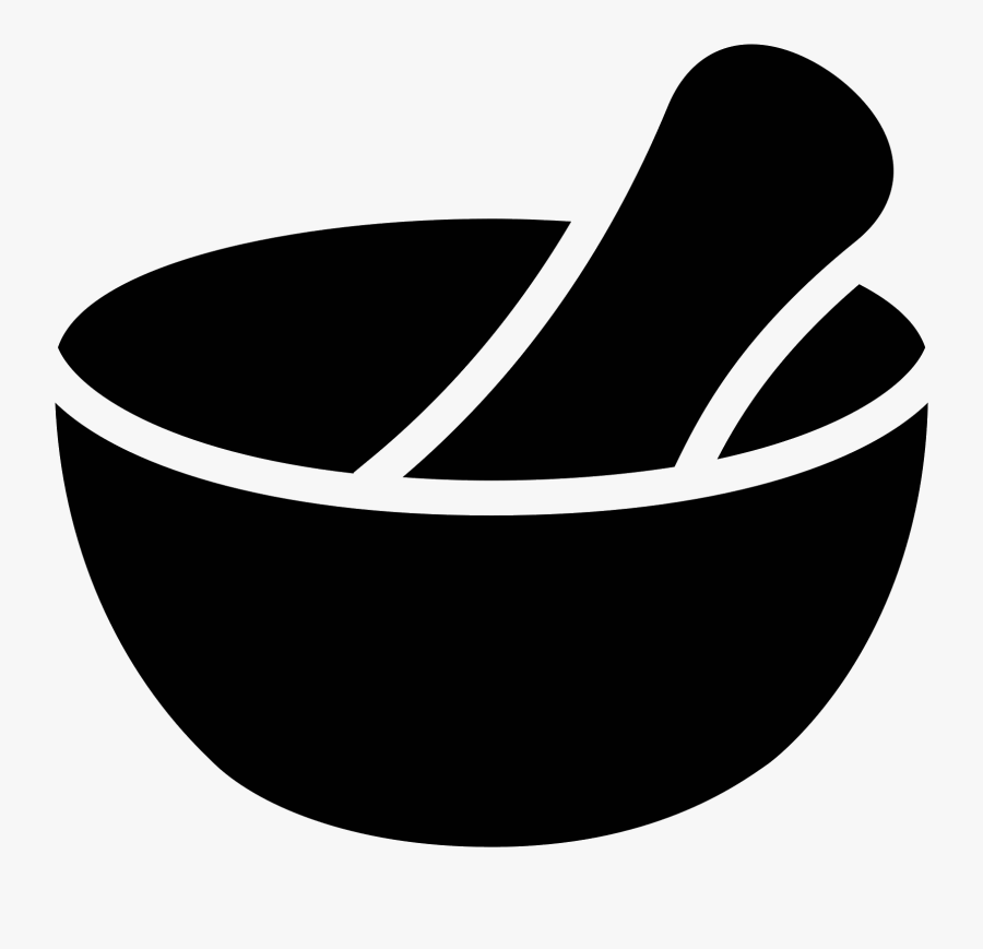 Stock Mortar And Pestle Clipart Ayurveda Symbol - Circle, Transparent Clipart