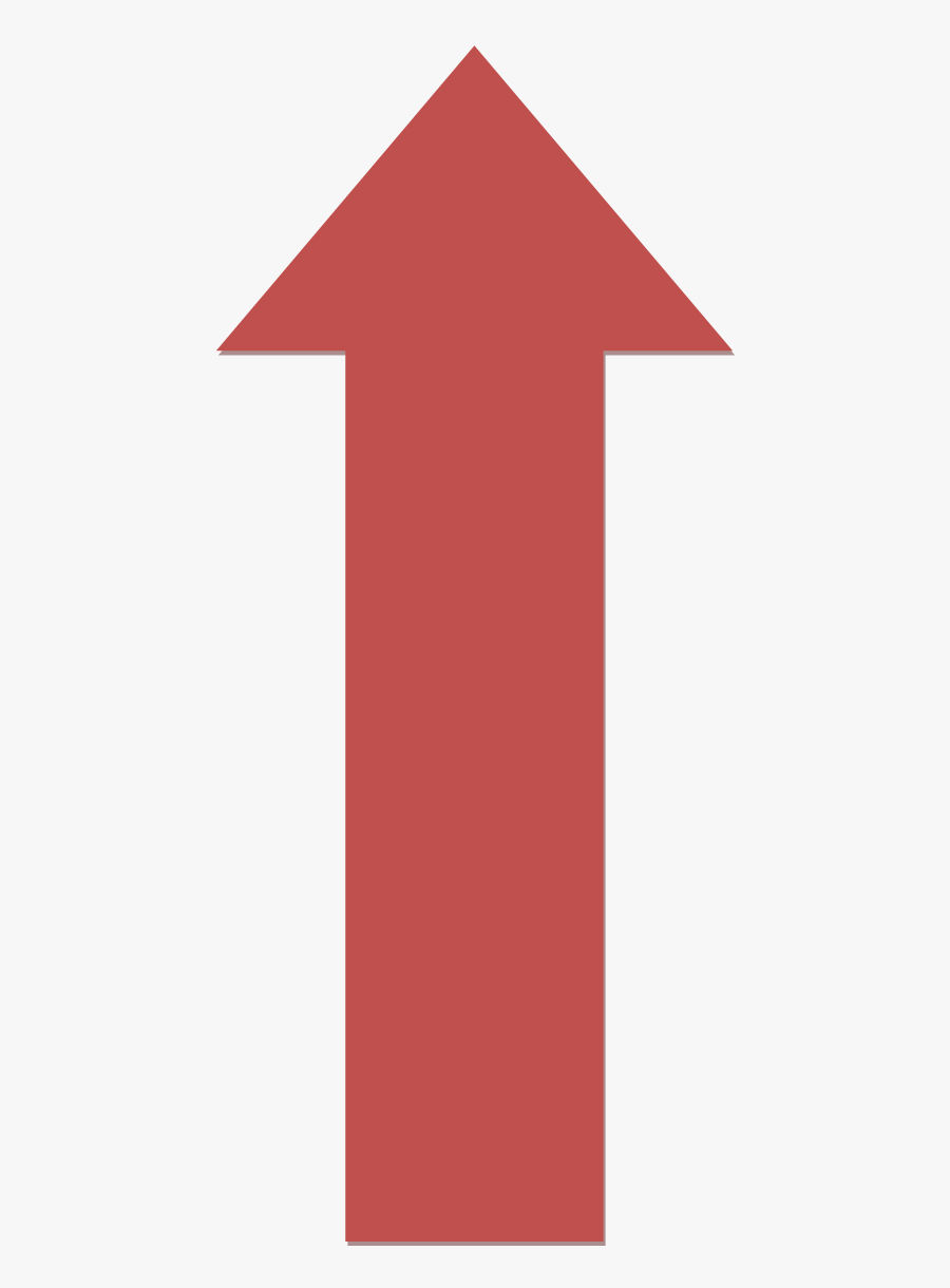 Red Upwards Arrow - Academic Dress, Transparent Clipart