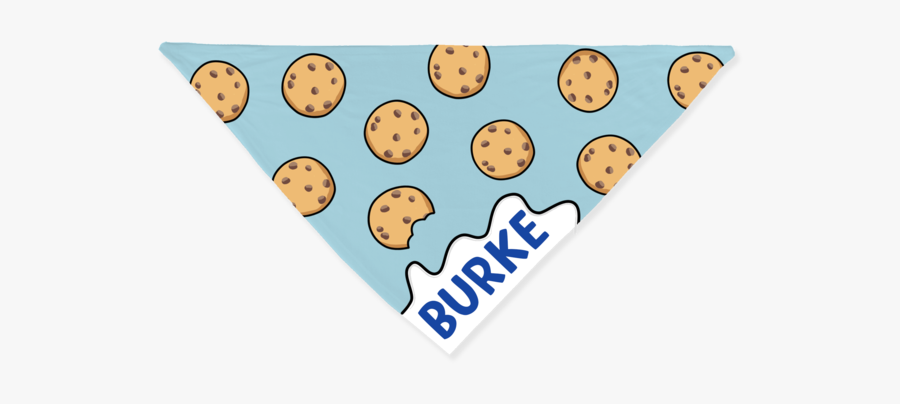 Milk & Cookies Bandana - Chocolate Chip Cookie, Transparent Clipart