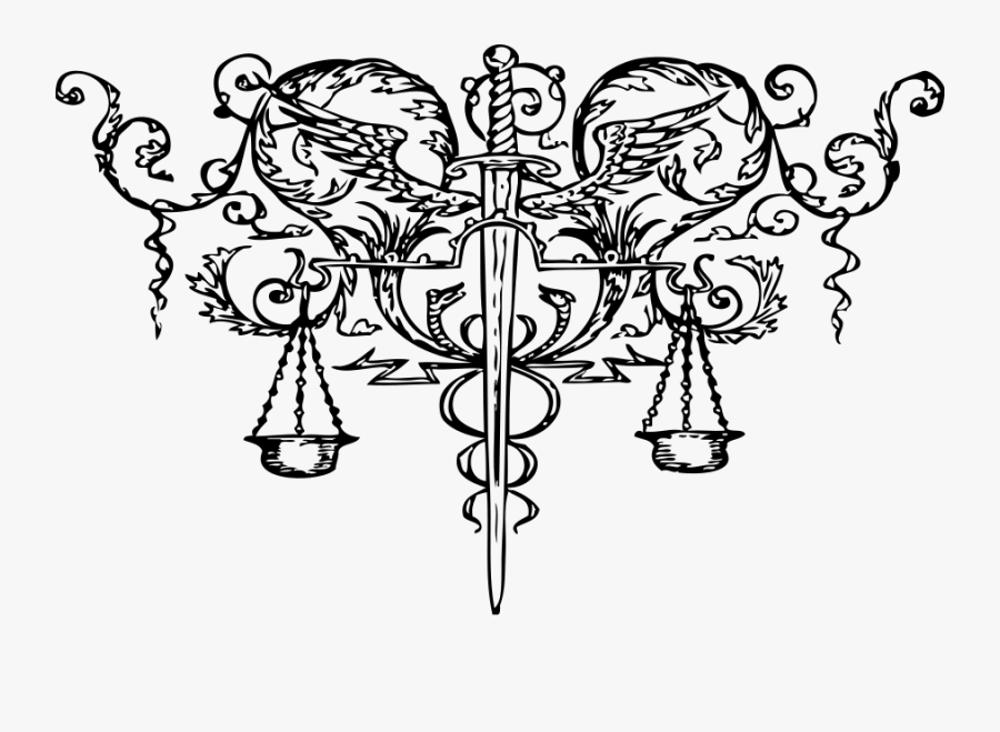 Scales Of Justice Clipart, Vector Clip Art Online, - Fiat Iustitia Et Pereat Mundus, Transparent Clipart