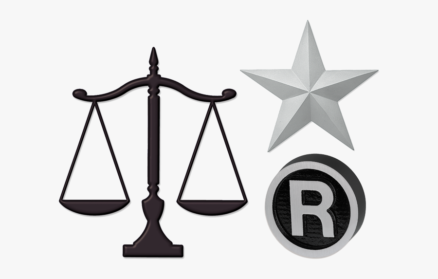 Cast Aluminum & Bronze Legal Symbols - Scales Of Justice, Transparent Clipart