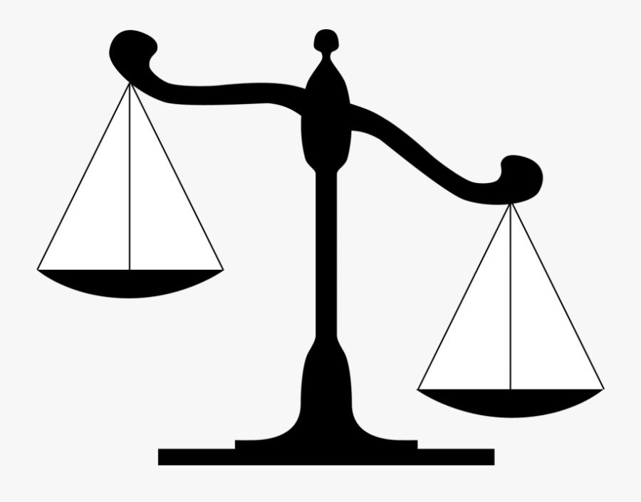 Lady Justice Measuring Scales Clip Art Judge - Scales Of Justice, Transparent Clipart