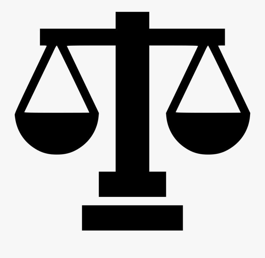Scales Of Justice - Icon, Transparent Clipart