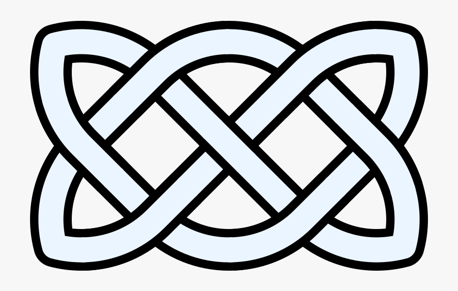 Celtic Knot Linear 7crossings - Celtic Knot Line, Transparent Clipart