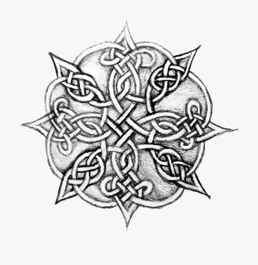 Complex Celtic Knot - Celtic Knotwork Drawings, Transparent Clipart
