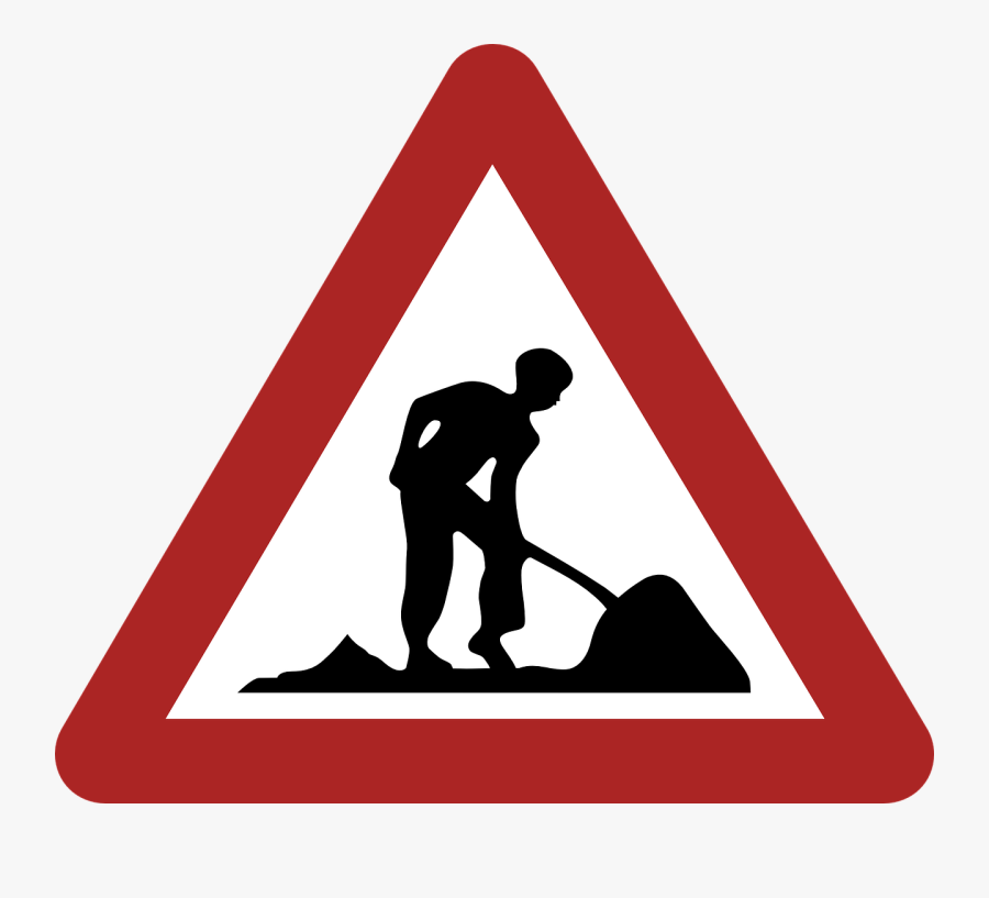 Construction Reduce Speed Free Picture - Precaucion Obra En Construccion, Transparent Clipart