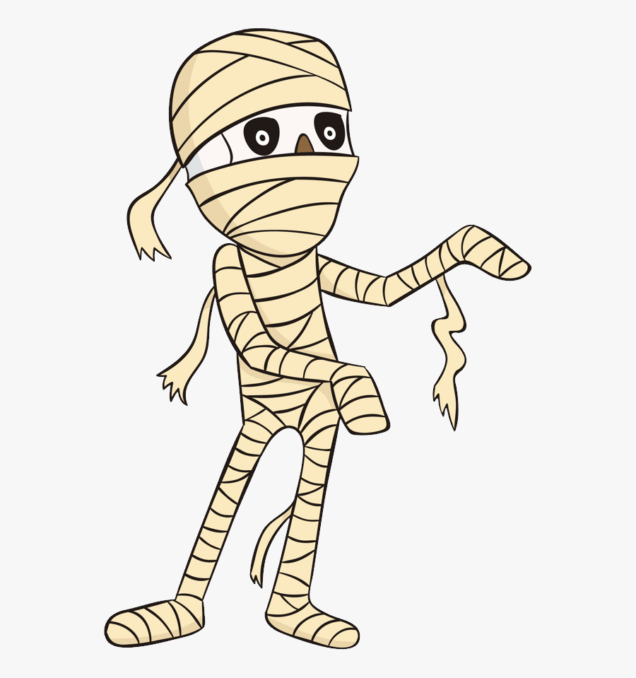 Cartoon Mummy Without Background, Transparent Clipart