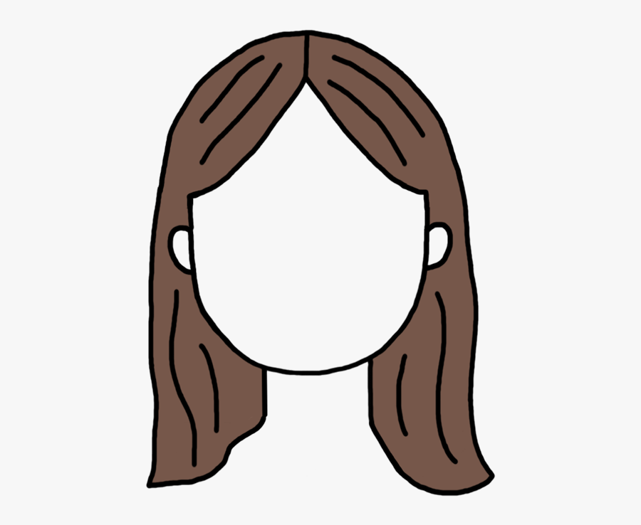 Girl Cartoon With Brown Straight Hair Free Transparent Clipart Clipartkey