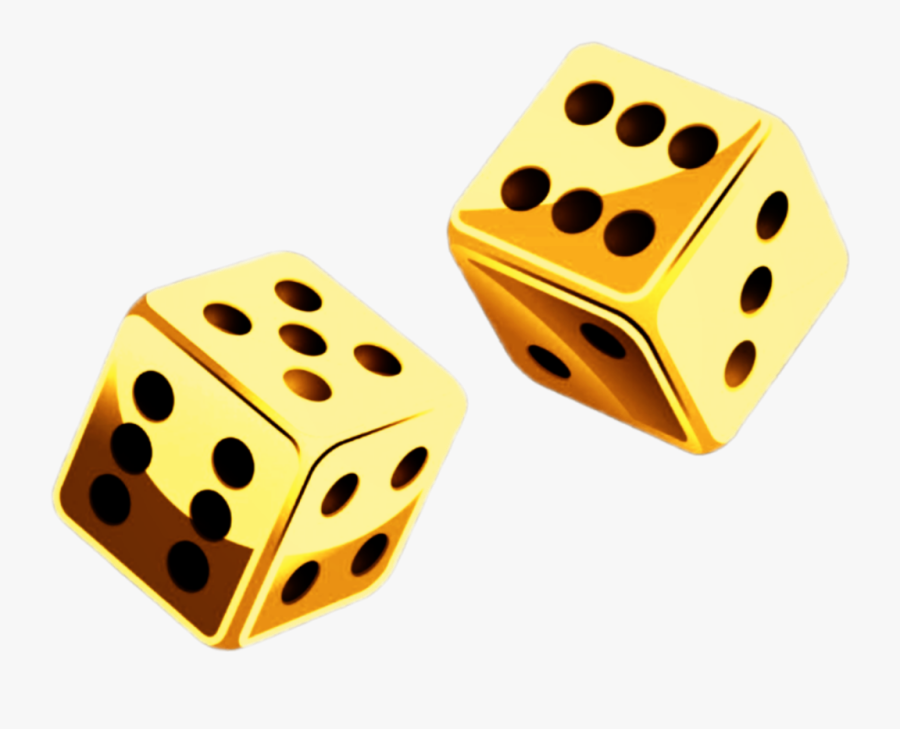 X Gold Clipart - Transparent Background Gold Dice, Transparent Clipart
