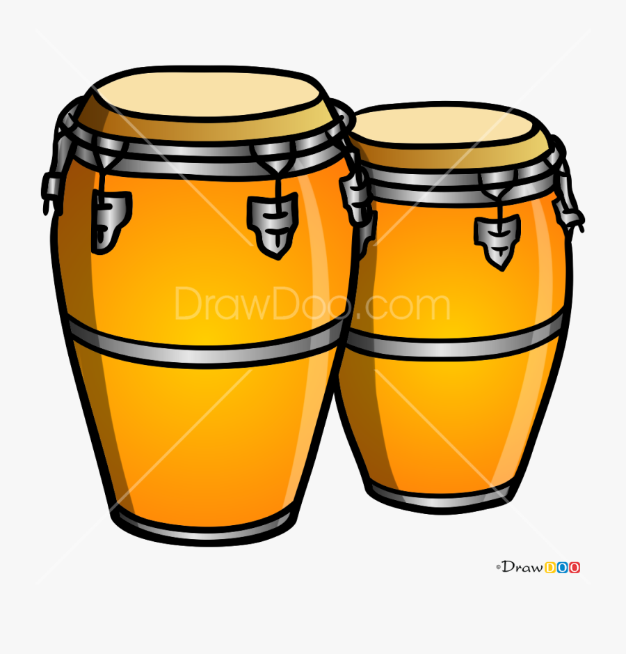 Bongo Drawing Music Instrument, Transparent Clipart