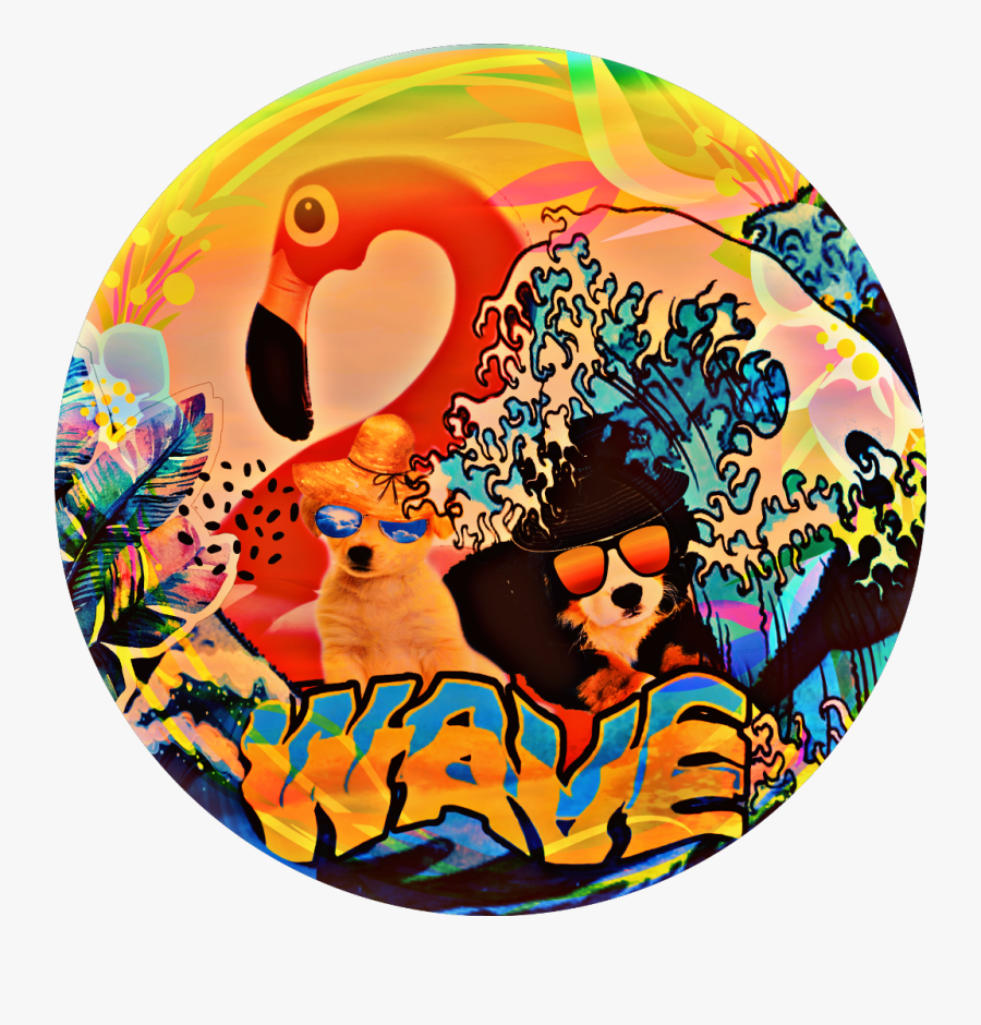 #wave #waves #summer #flamingo #sea #ocean #wave #waves, Transparent Clipart