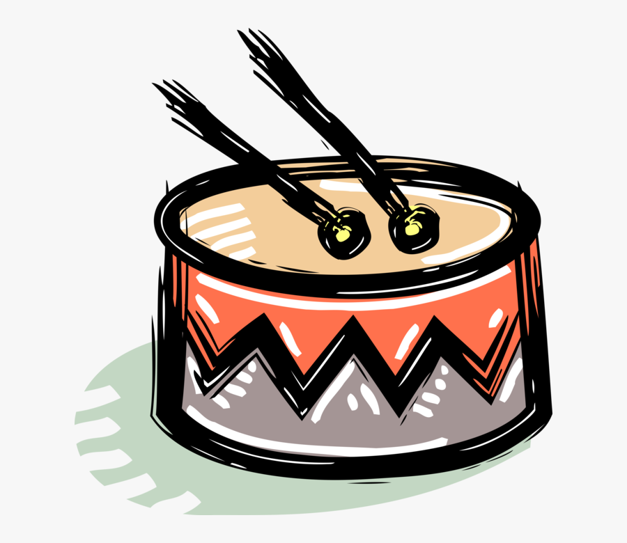 Vector Illustration Of Drum Set Or Drum Kit Percussion - Bom Bom Låter Stora Trumman, Transparent Clipart