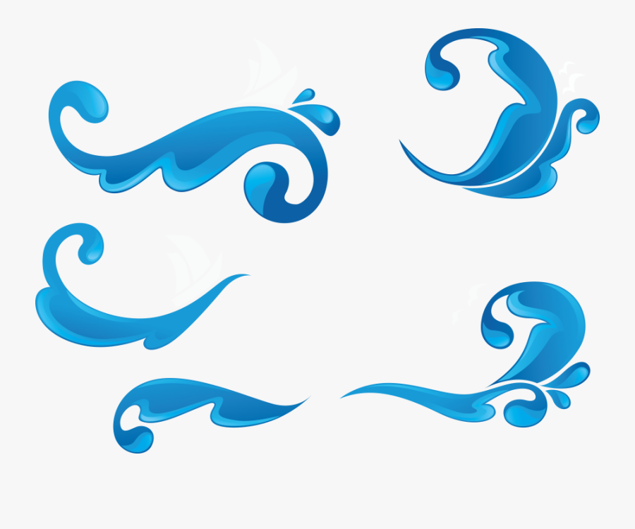Wind Wave Clip Art - Dibujo Olas De Mar, Transparent Clipart