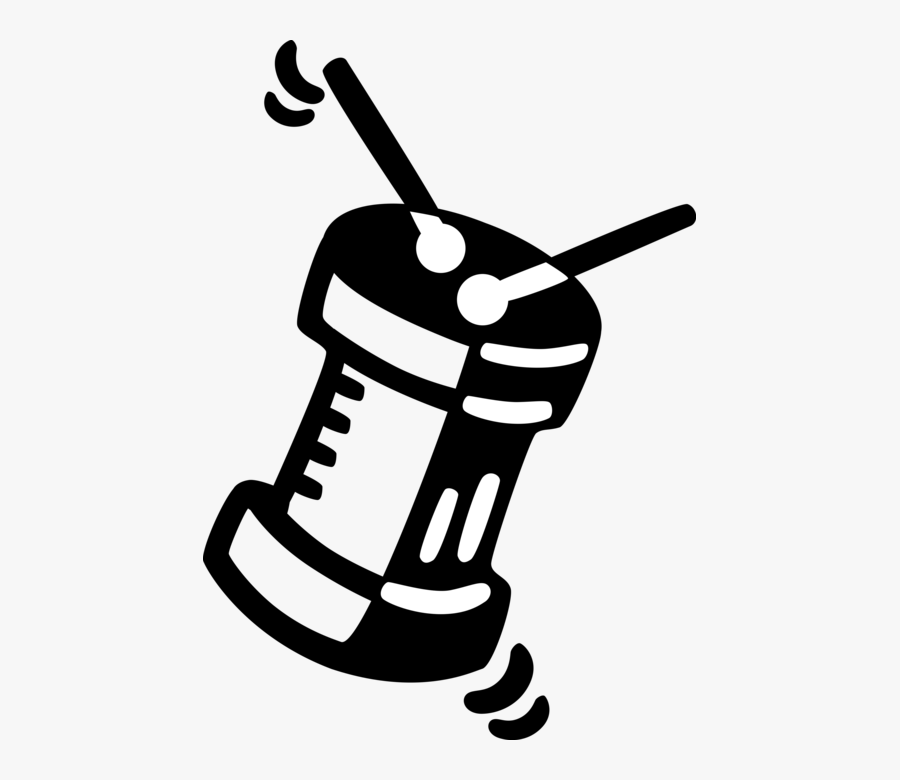 Vector Illustration Of Drum Set Or Drum Kit Percussion, Transparent Clipart