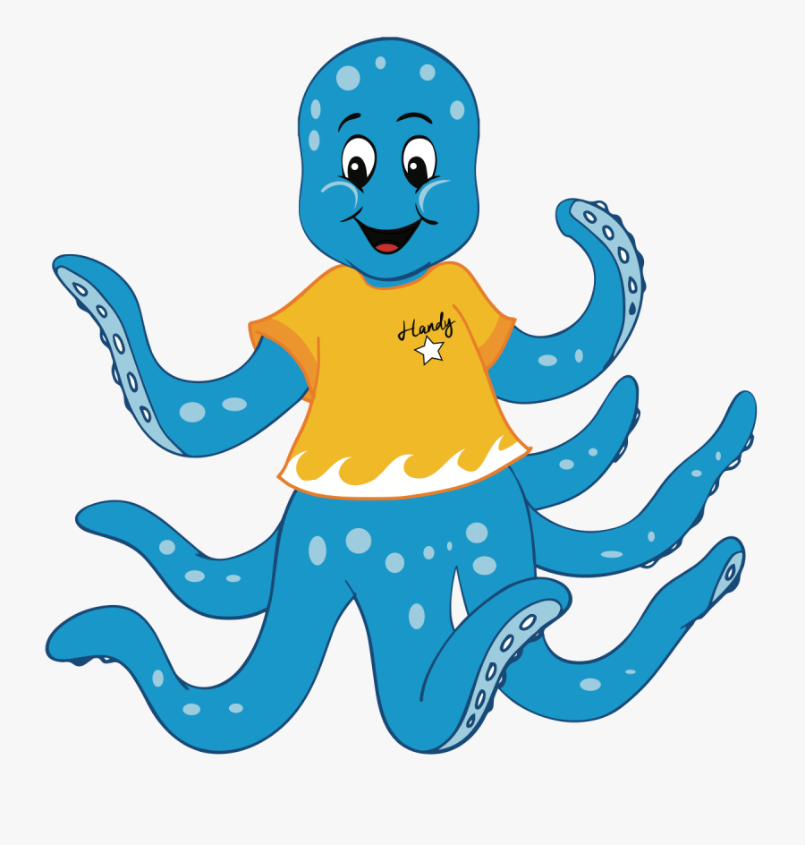 Transparent Germ Clipart - Octopus Hands, Transparent Clipart